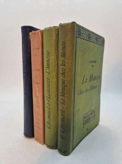 DROMARD, Gabriel. Set of 4 works on psychology...