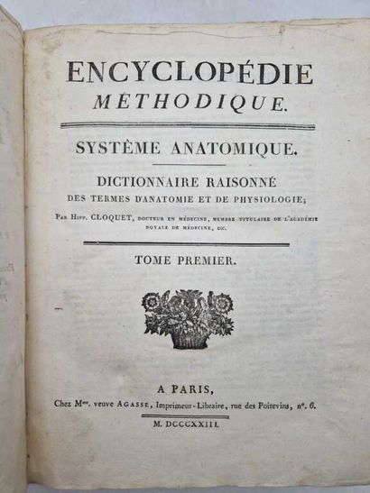 CLOQUET, Hippolyte. Encyclopédie Méthodique....