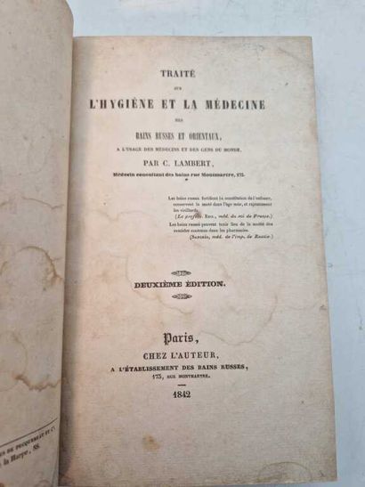 LAMBERT, Christophe. Traité sur l'Hygiène...