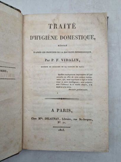 VIDALIN, Pierre-Félix. Traité d'Hygiène Domestique,...