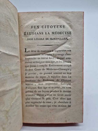 BROUSSONET, Jean Louis Victor. Tableau Elémentaire...