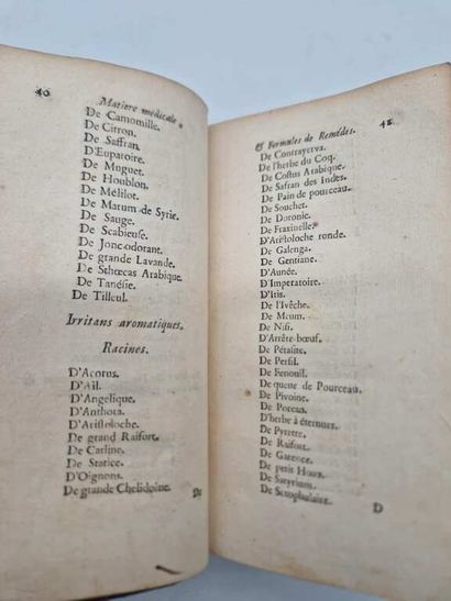 BOERHAAVE, Herman. Traité de la Matière Médicale...