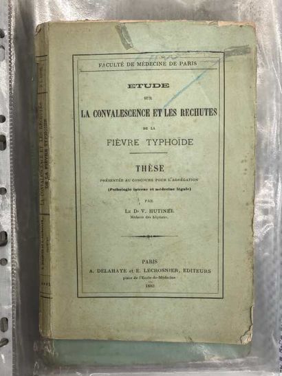 [MEDICINE]. 5 works 5 volumes in-8 paperback....