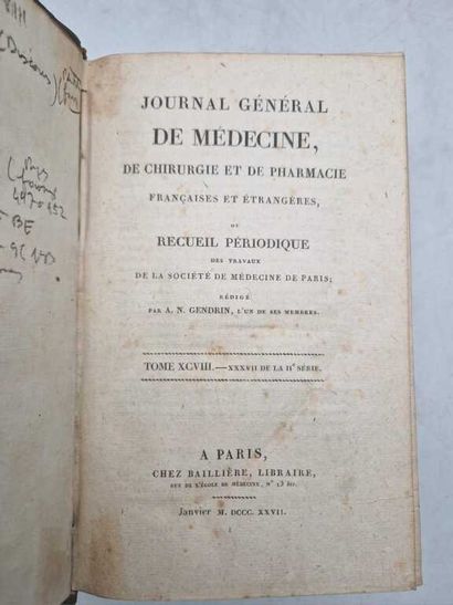 JOURNAL Général de Médecine, Chirurgie, Pharmacie,...