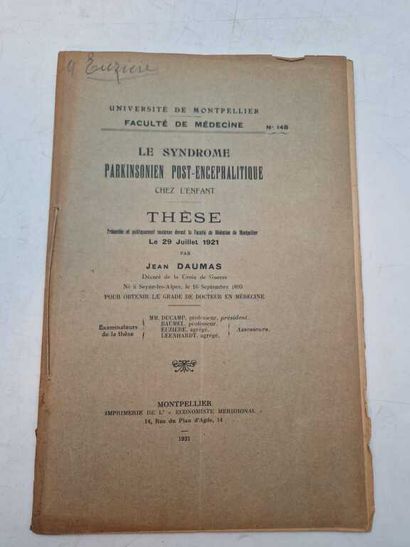 [THESIS]. Set of 10 Theses or Medical Publications....
