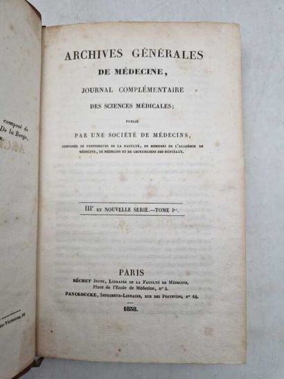 Manette. Set of 11 antique medical books,...