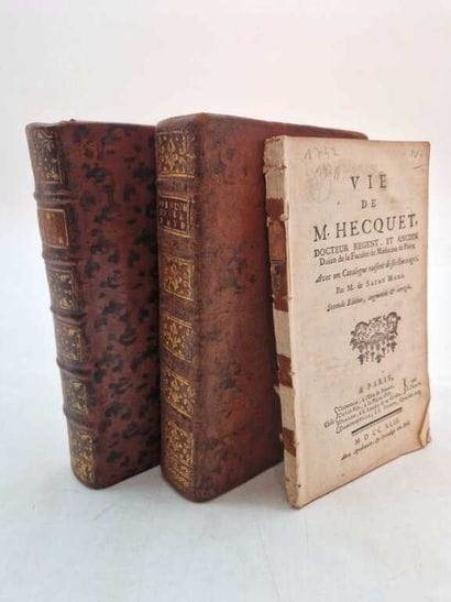 [MEDECINE XVIIIe s.]. Set of Three Old Works...