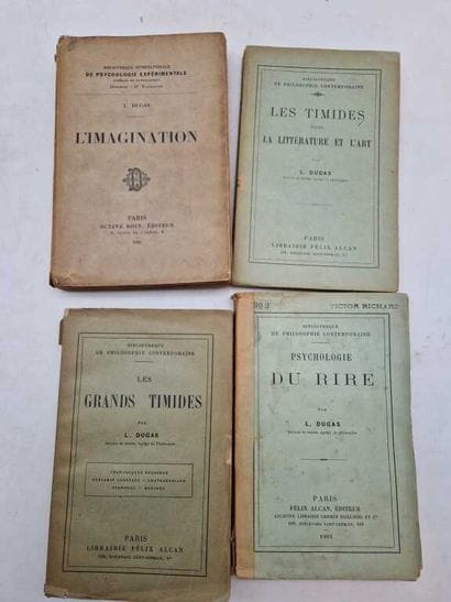DUGAS, Ludovic. Set of works on psychology...