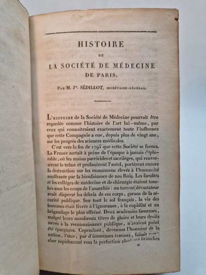 [MEMOIRES]. Mémoires de la Société de Médecine...