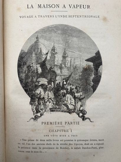 VERNE, Jules. La Maison à vapeur. Voyage...
