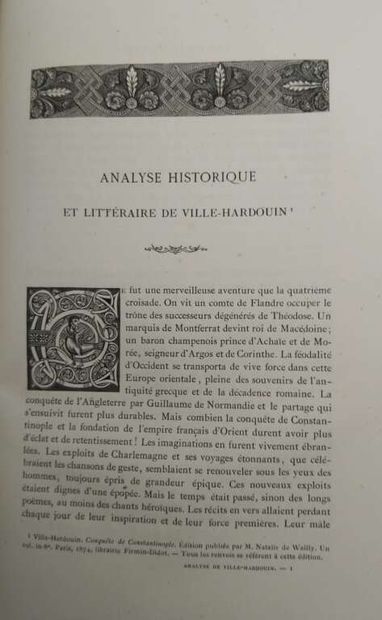 VILLE-HARDOUIN, Geoffreoi de. Conquest of...
