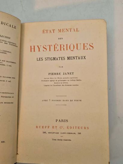 JANET, Pierre. Etat Mental des Hystériques....