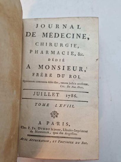 JOURNAL de Médecine, Chirurgie, Pharmacie,...