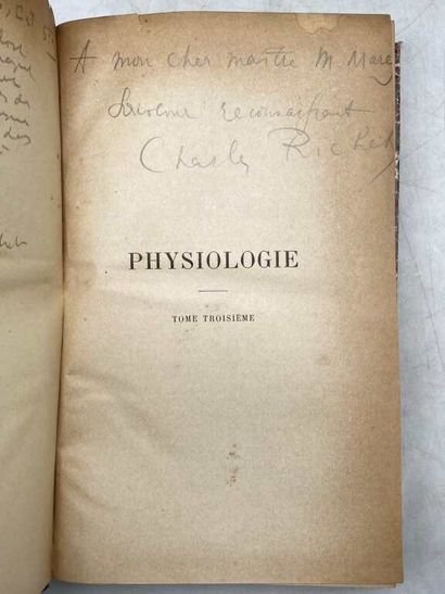 RICHET, Charles. 10 books Set of ten books...