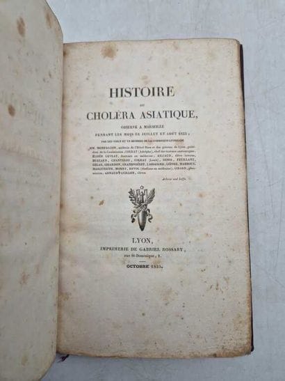 [CHOLERA]. Histoire du Choléra Asiatique,...