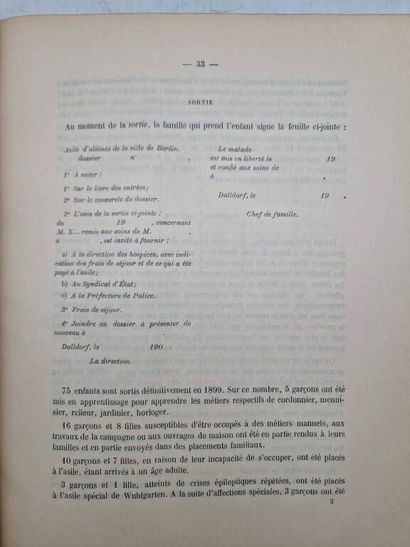 BLIN, Emmery. Hospitalisation des Débiles...