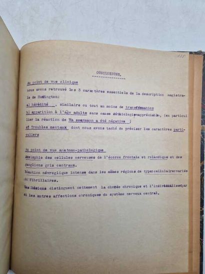 CHATELIN, Charles. La Chorée Chronique Héréditaire...