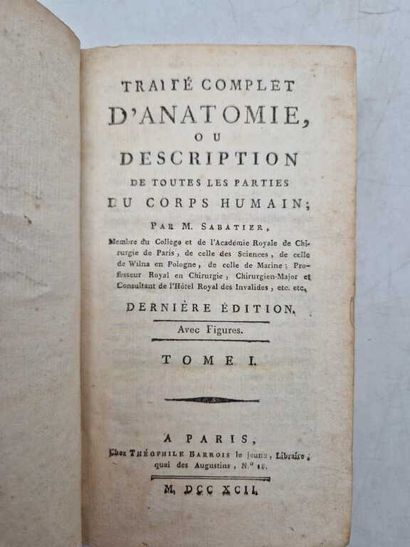 SABATIER, Raphaël Bienvenu. Traité Complet...