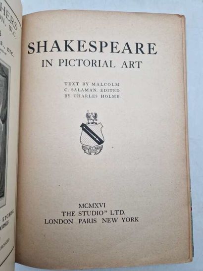 SALAMAN, Malcolm. Shakespeare in Pictorial...