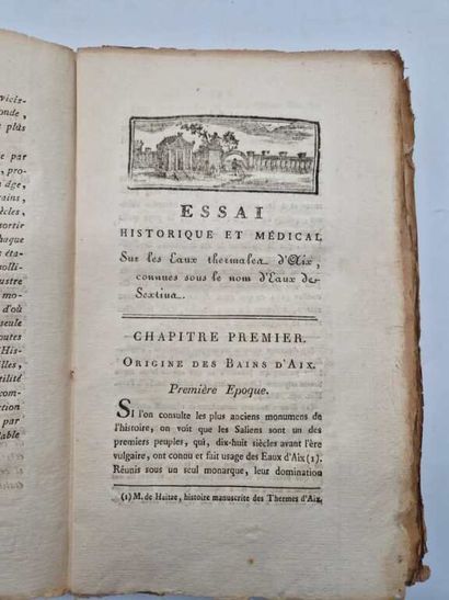 ROBERT, Louis-Joseph-Marie. Essai Historique...