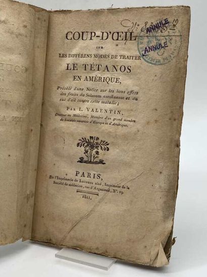 VALENTIN, Louis. Coup-œil sur les différens...