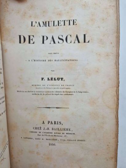 LELUT, Louis-Francisque. L'Amulette de Pascal...