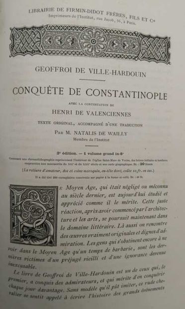 VILLE-HARDOUIN, Geoffreoi de. Conquest of...