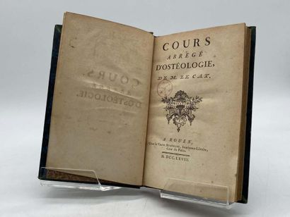 LE CAT, Claude-Nicolas. Cours abrégé d'ostéologie....