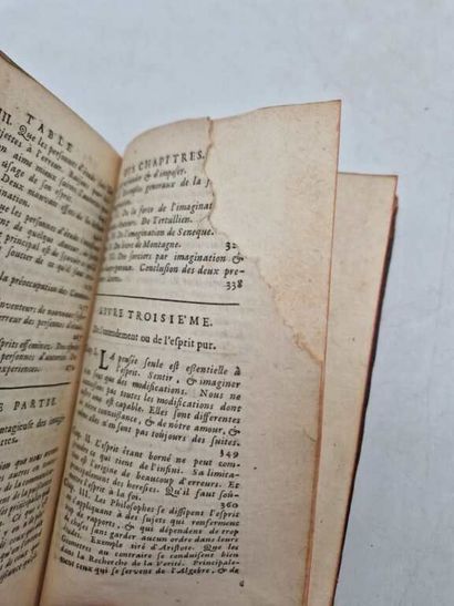 MALEBRANCHE. De la Recherche de la Vérité....