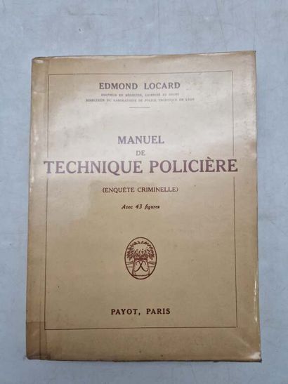 LOCARD, Edmond. Manuel de Technique Policière...