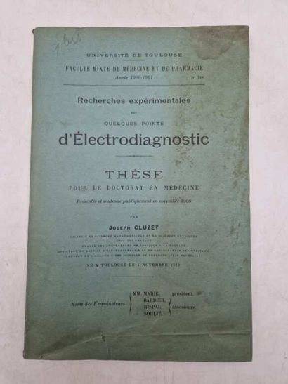 [THESES]. Set of 7 Theses or Medical Publications....