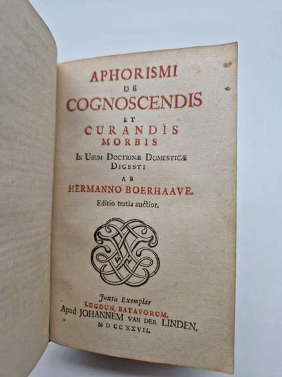 BOERHAAVE, Herman. Libellus de Materie Medica...