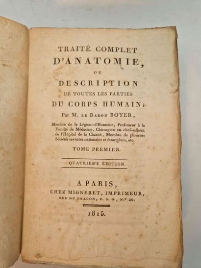 BOYER, Alexis, Baron de. Traité Complet d'Anatomie,...