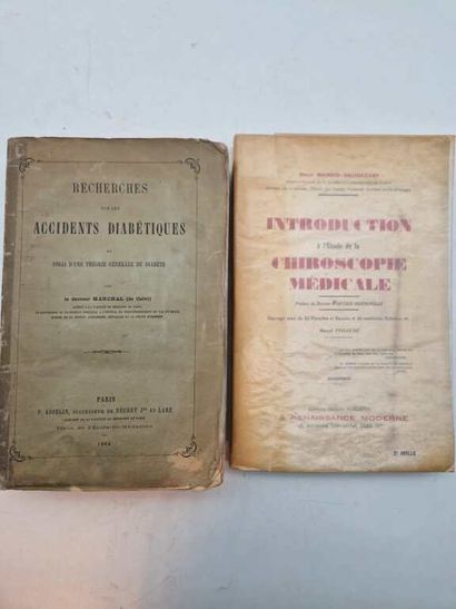 Manette. Set of 11 medical volumes. 6 hardbacks...