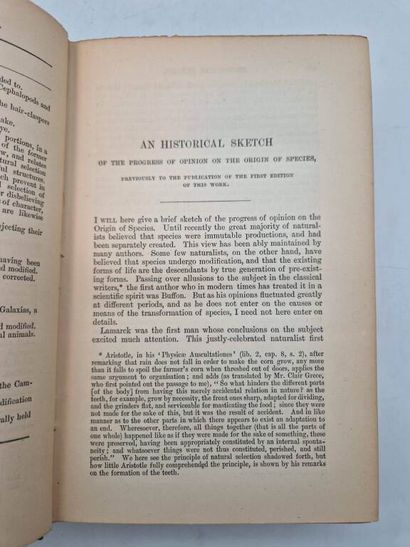 DARWIN, Charles. The Origin of Species, by...