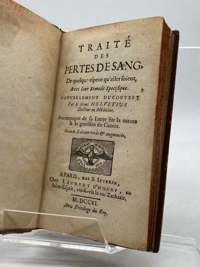HELVETIUS, Jean-Adrien. Traité des pertes...