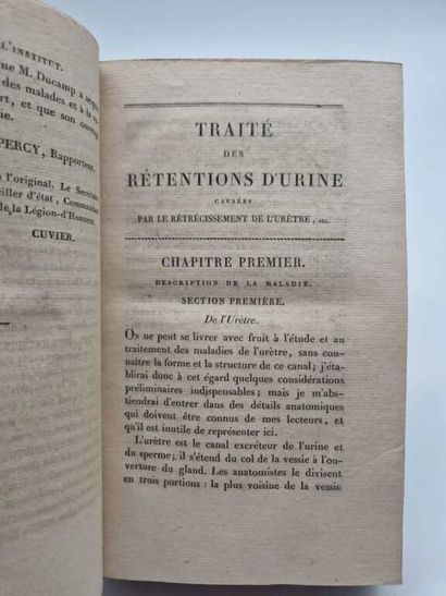 DUCAMP, Théodore. Traité des Rétentions d'Urine...