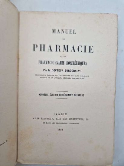 BURGRAEVE, Docteur. Collection of works on...