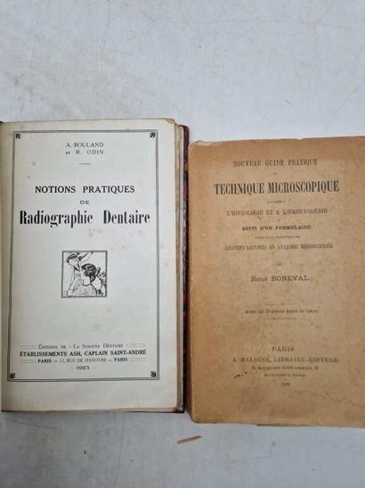 Manette. Set of 11 medical books. 4 bound,...