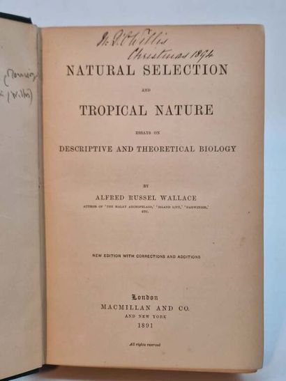 WALLACE, Alfred Russel. Natural Selection...