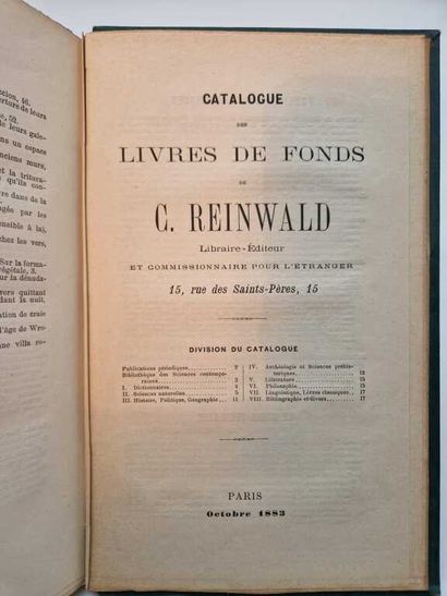 DARWIN, Charles. Rôle des Vers de Terre dans...