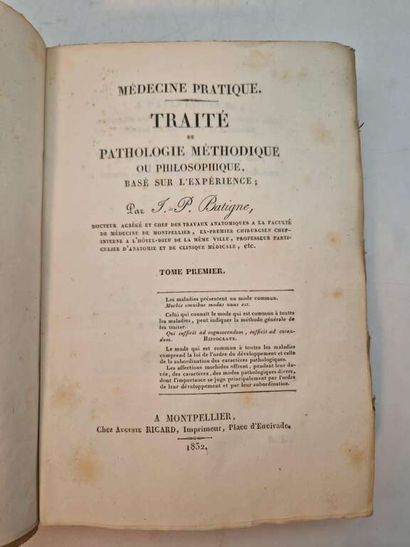BATIGNE, Jean-Pierre. Traité de Pathologie...