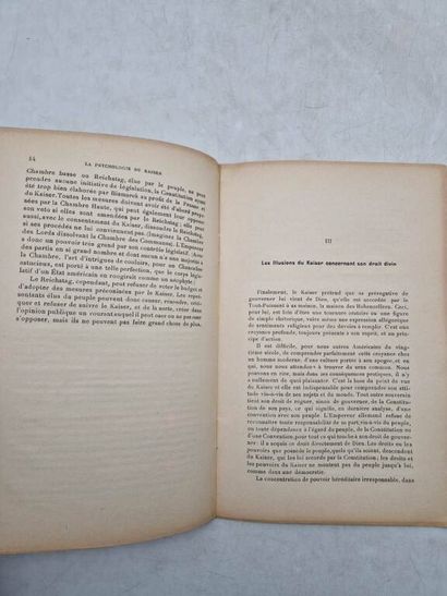 PRINCE, Morton. The Psychology of the Kaiser....