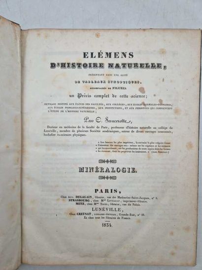 SAUCEROTTE, C. Elémens d'Histoire Naturelle,...