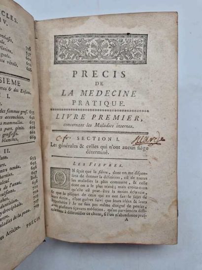 LIEUTAUD, Joseph. Précis de Médecine Pratique....