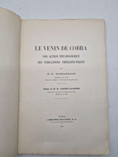 KORESSIOS, Nicolas Théodore. Le Venin de...