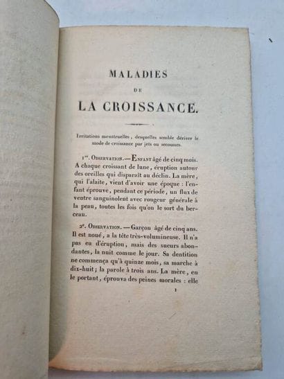 DUCAMP, doctor. Maladies de la Croissance....
