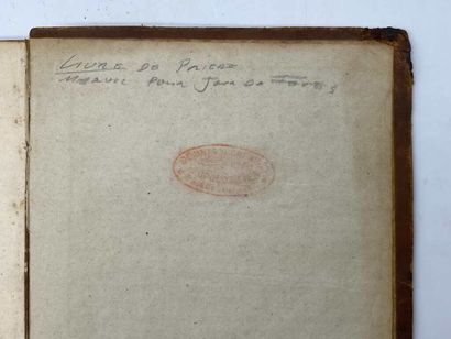 [JUDAICA]. Prayer book. Metz, s.é. (imp....