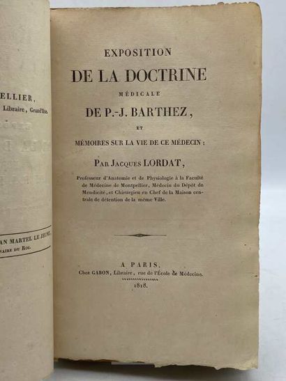 LORDAT, Jacques. Exposition de la doctrine...