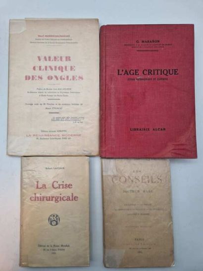 Manette. Set of 11 medical volumes. 6 hardbacks...